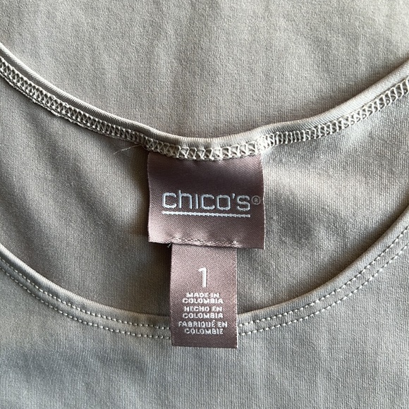 Chico’s NWOT Microfiber Tank - Silvery Taupe - Picture 4 of 5